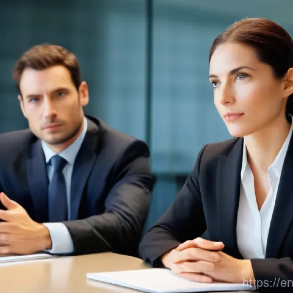 비즈니스 협상에서의 섬세한 커뮤니케이션 - A high-definition image of a modern, brightly lit corporate boardroom during a tense negotiation. Th...