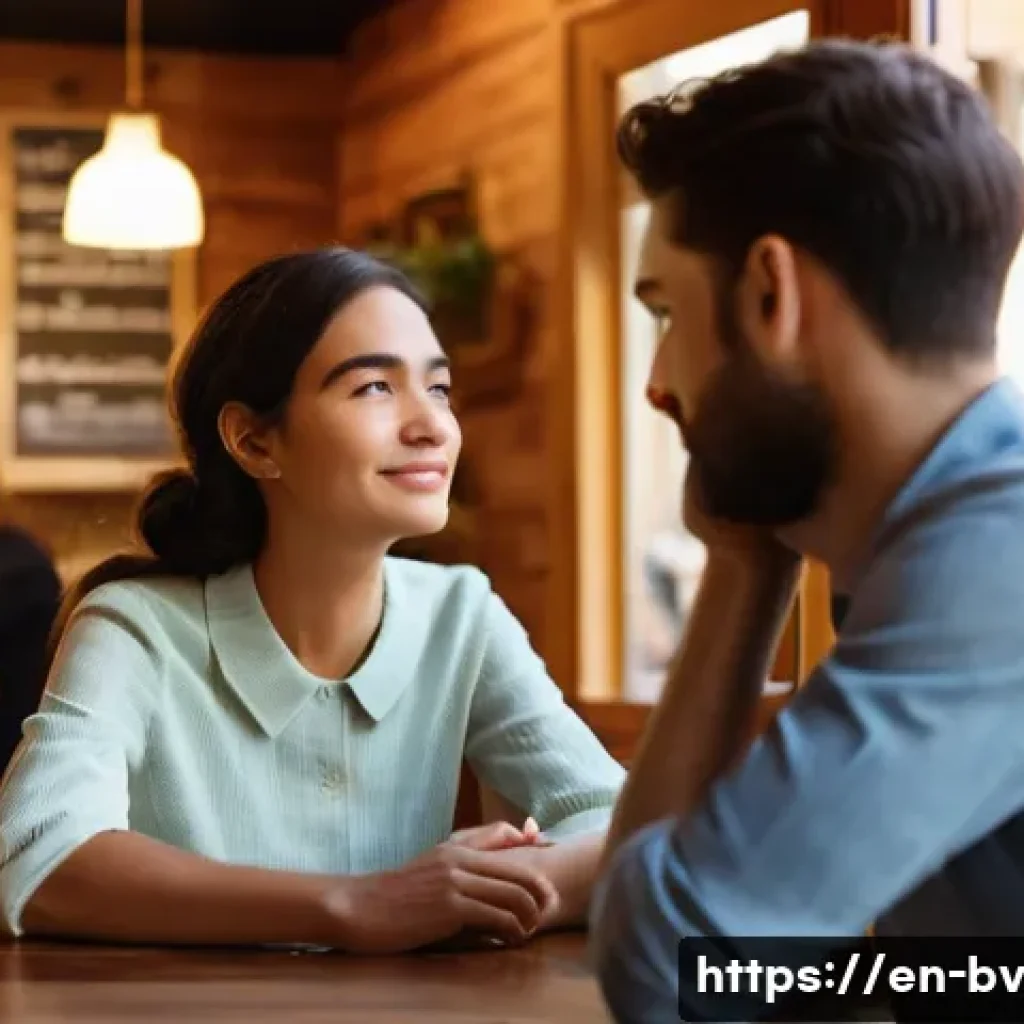 소통을 통한 관계의 깊이 더하기 - **Prompt: The Unspoken Connection of Active Listening**
"A cozy, sunlit cafe interior. Two frien...