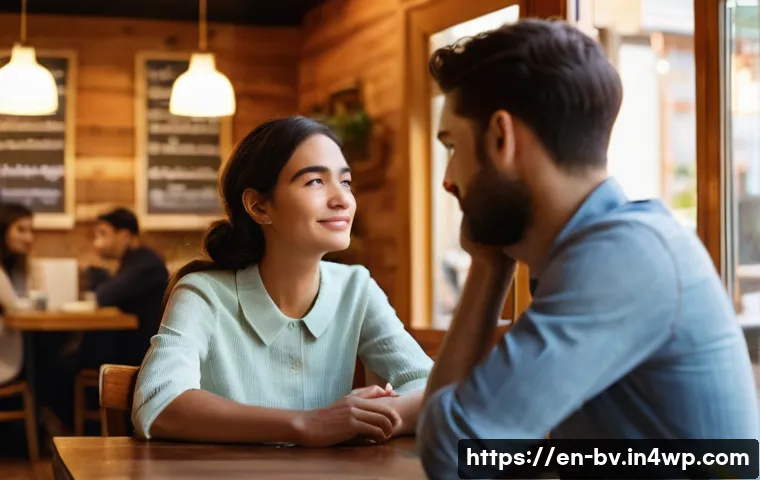 소통을 통한 관계의 깊이 더하기 - **Prompt: The Unspoken Connection of Active Listening**
"A cozy, sunlit cafe interior. Two frien...